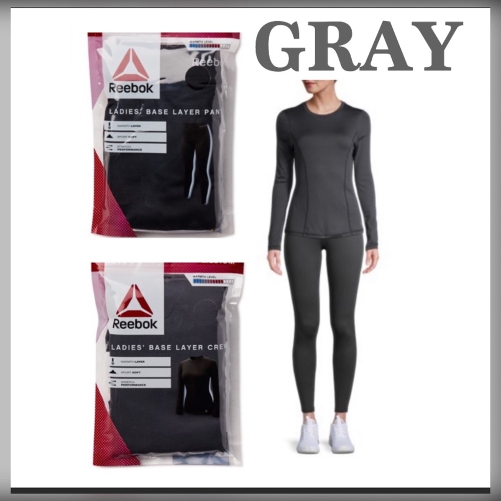 💜Reebok Ladies’ Base Layer2Piece Set top & Bottom